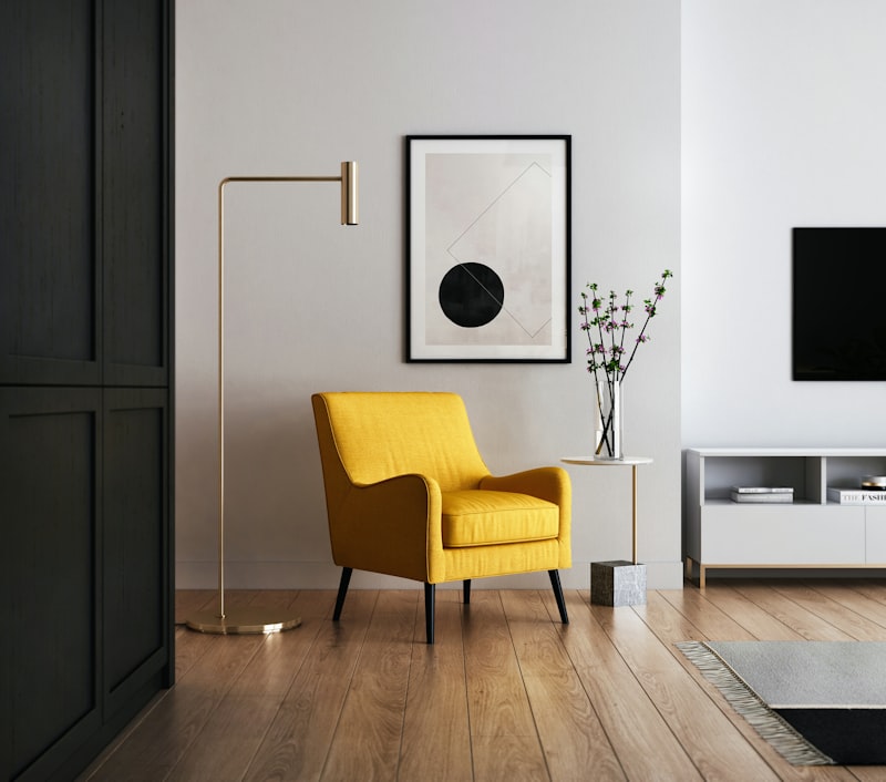Living modern amenajat cu mobilier elegant