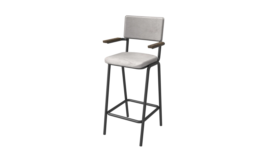 School Chair Barstool with Arms